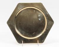 A Set of Six Brass Chargers Width 11 1/2 inches. — RETAILED BY NEIMAN MARCUS