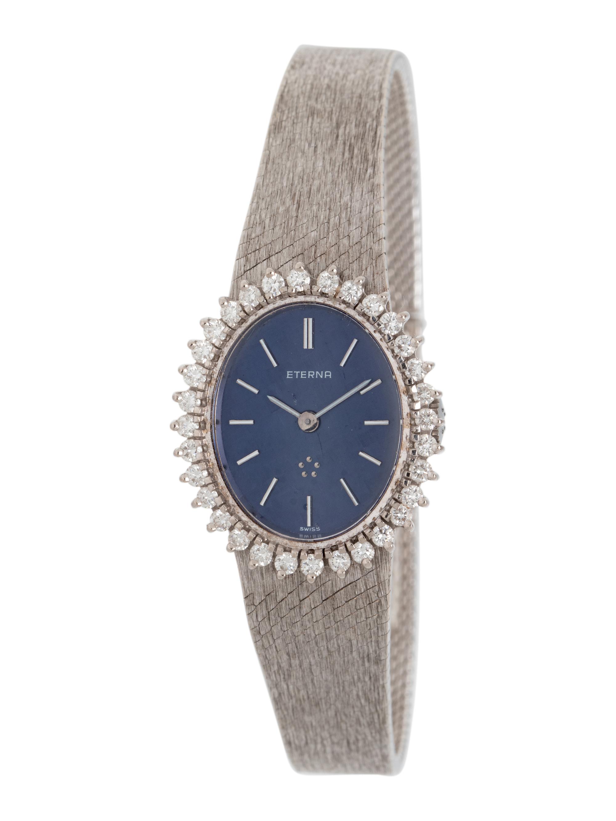 ETERNA, 18K WHITE GOLD AND DIAMOND WATCH