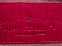 Nancy Gonzalez Hot Pink Crocodile Tote Bag