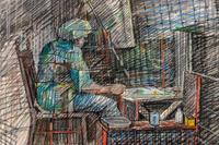 Seated Woman at Table