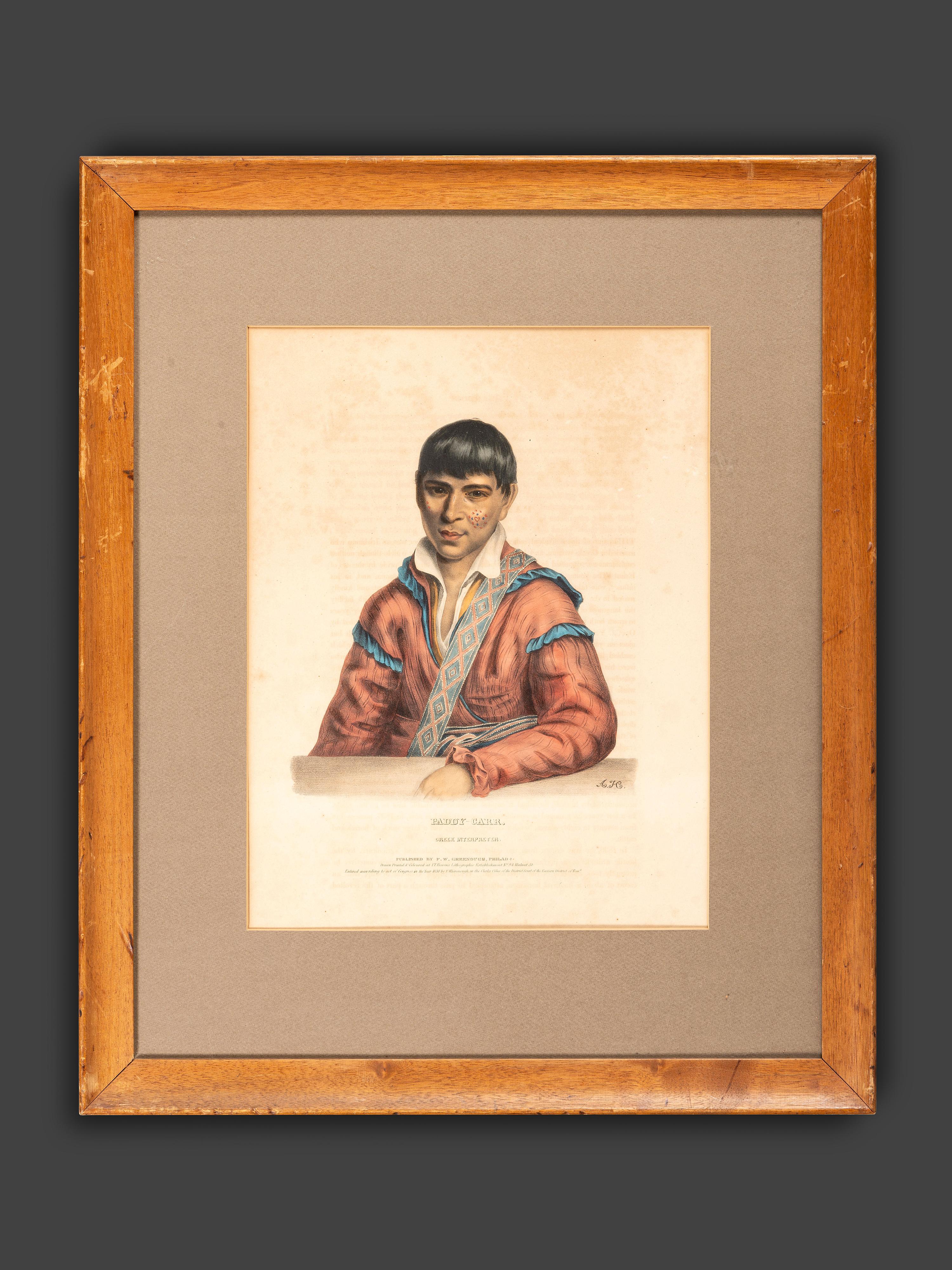 Four Hand-Colored Lithographs by McKenney and Hall