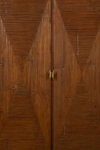 A McGuire Faux-Bamboo Armoire