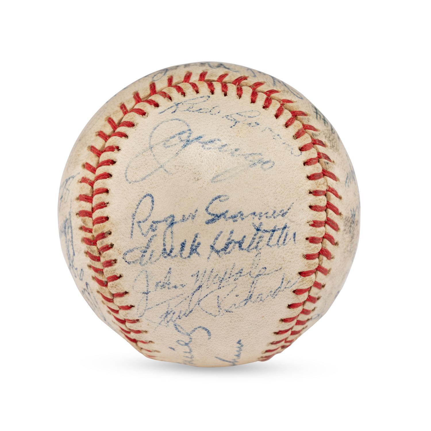 A 1944 Detroit Tigers Team Signed Autograph Baseball (PSA Auction Letter)