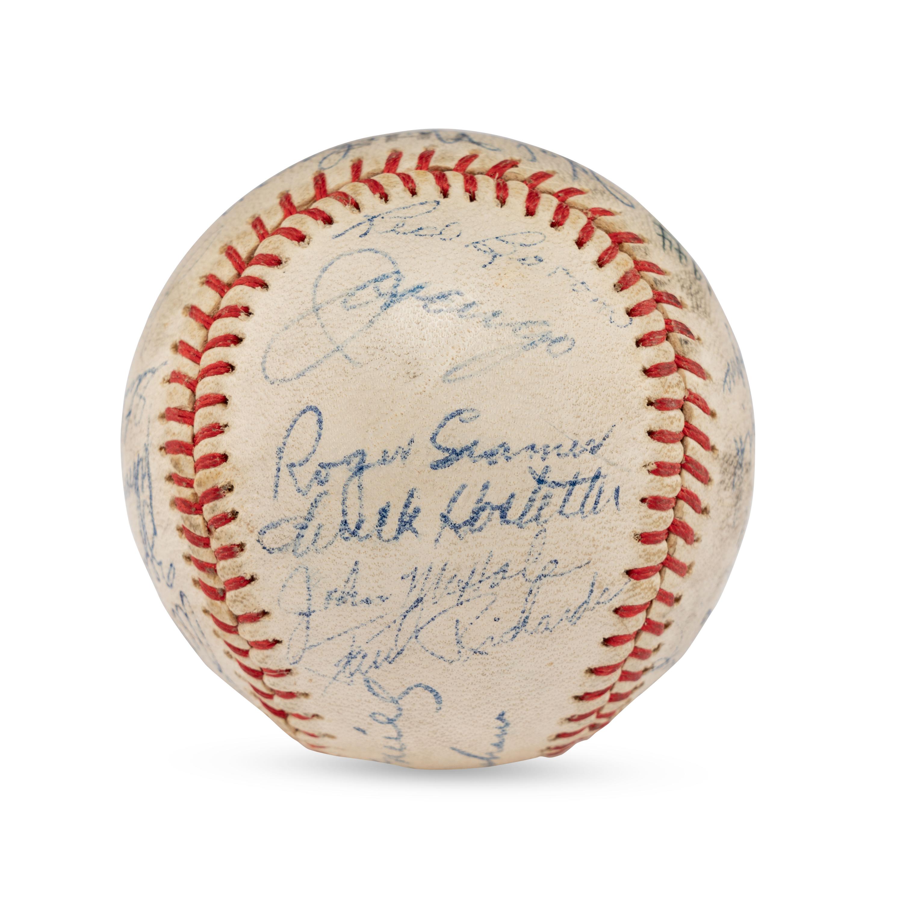A 1944 Detroit Tigers Team Signed Autograph Baseball (PSA Auction Letter)
