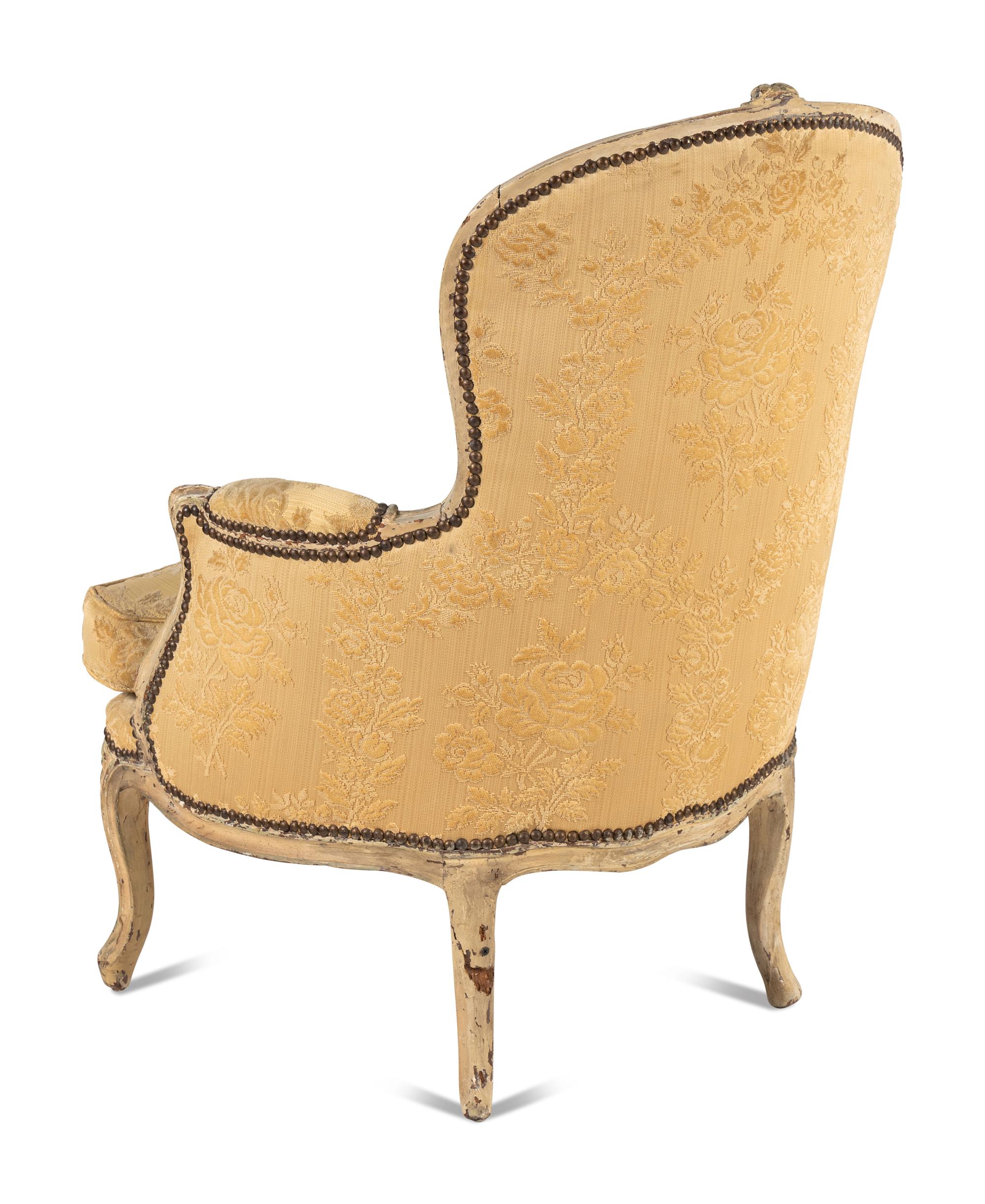 A Louis XV Painted Bergere