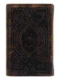 [CIVIL WAR]. Union POW autograph album signed by officers confined at Libby Prison and Bible identified to Capt. Alonzo Martin Keeler, 22nd Michigan Infantry.