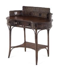 A Victorian Style Wicker Dressing Table