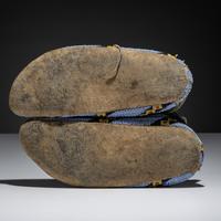 Sioux Beaded Buffalo Hide Moccasins