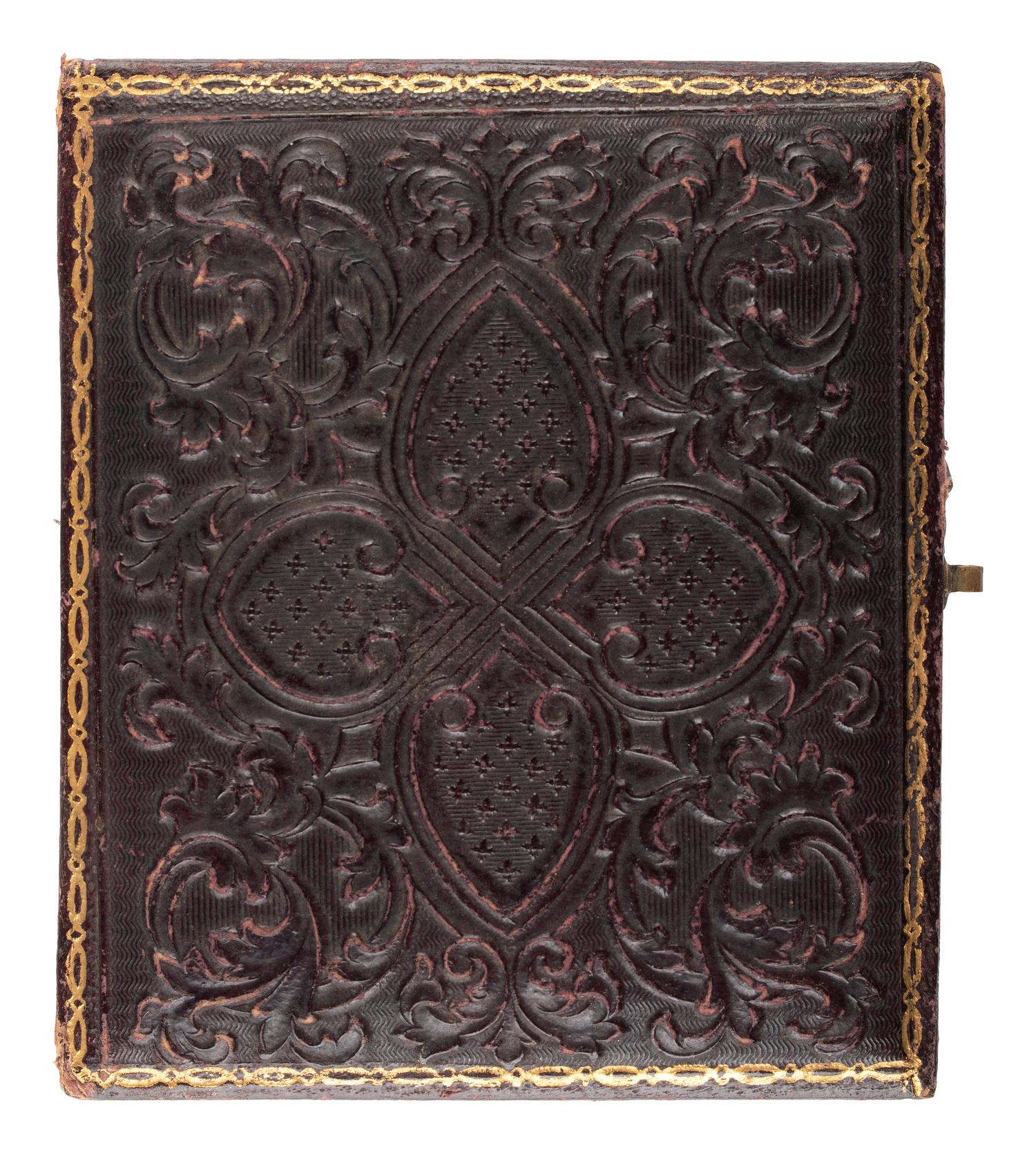 [CIVIL WAR] -- [DAVIS, Jefferson (1808-1889)]. Ninth plate ruby ambrotype.