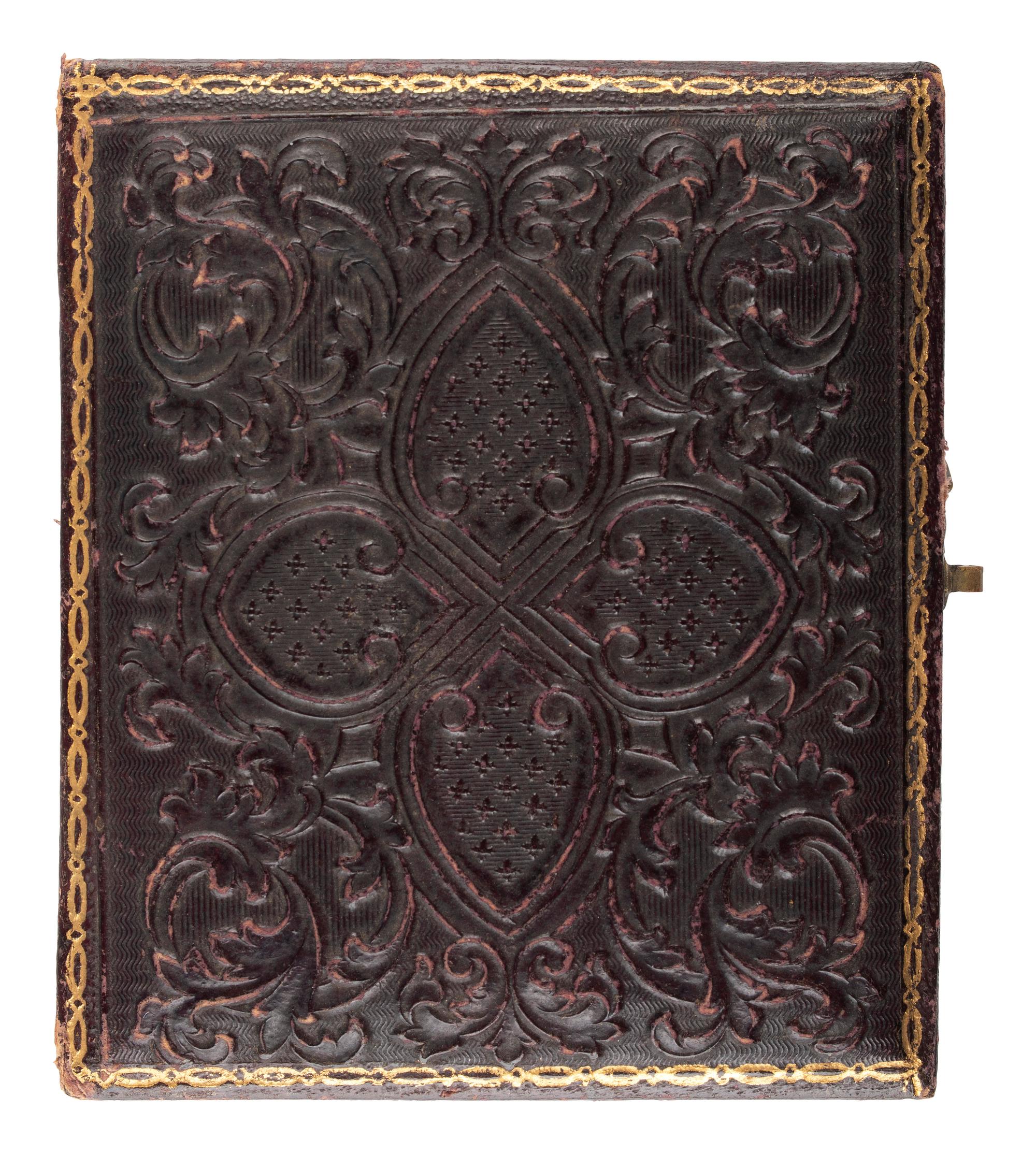 [CIVIL WAR] -- [DAVIS, Jefferson (1808-1889)]. Ninth plate ruby ambrotype.