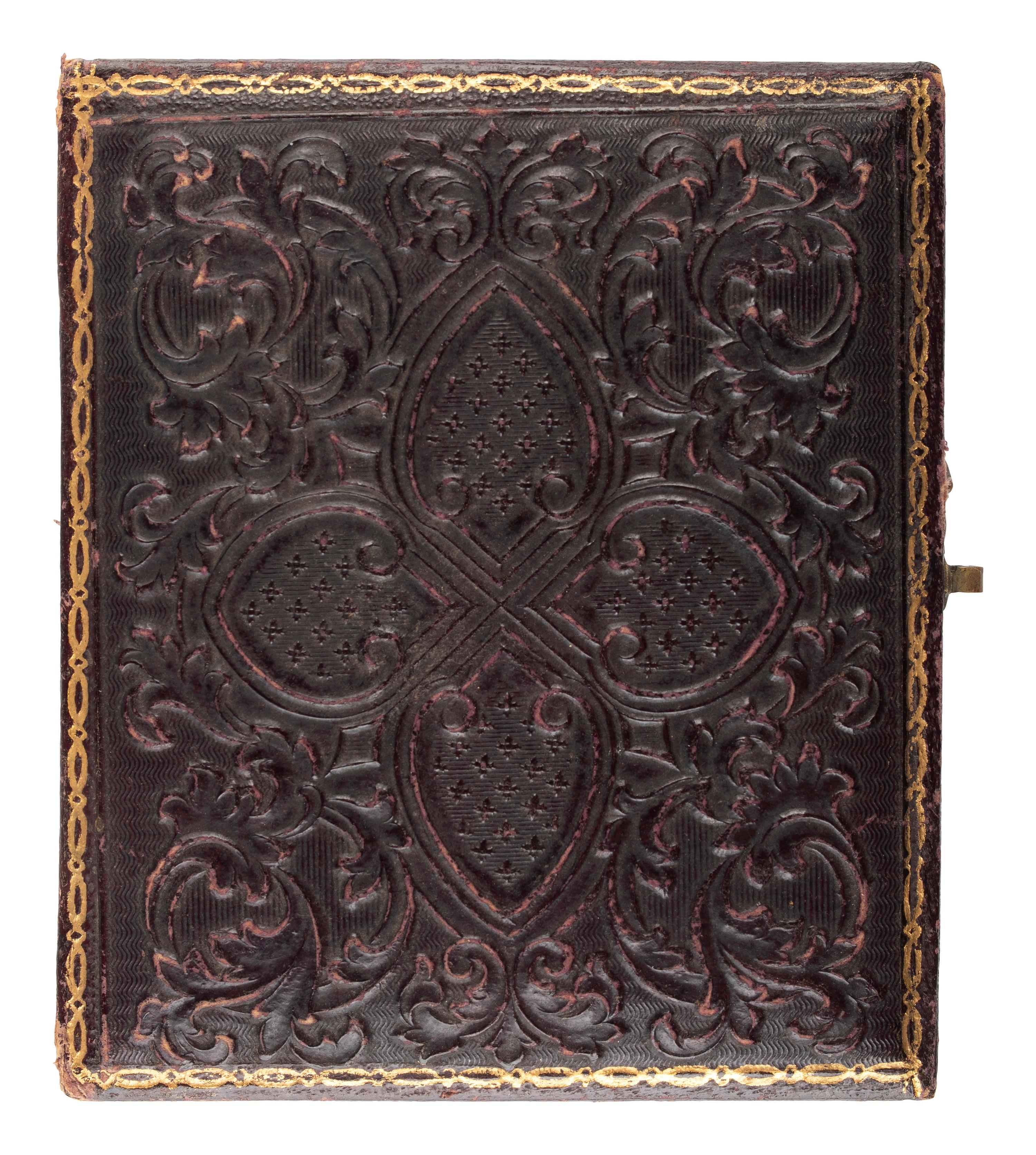 [CIVIL WAR] -- [DAVIS, Jefferson (1808-1889)]. Ninth plate ruby ambrotype.