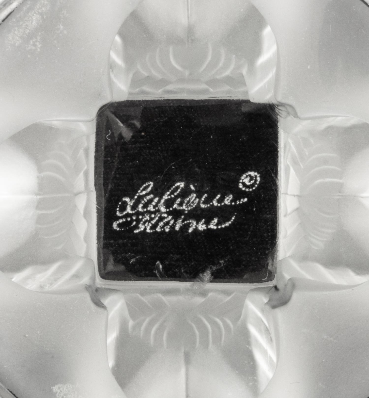 A Group of Five Lalique Table Articles