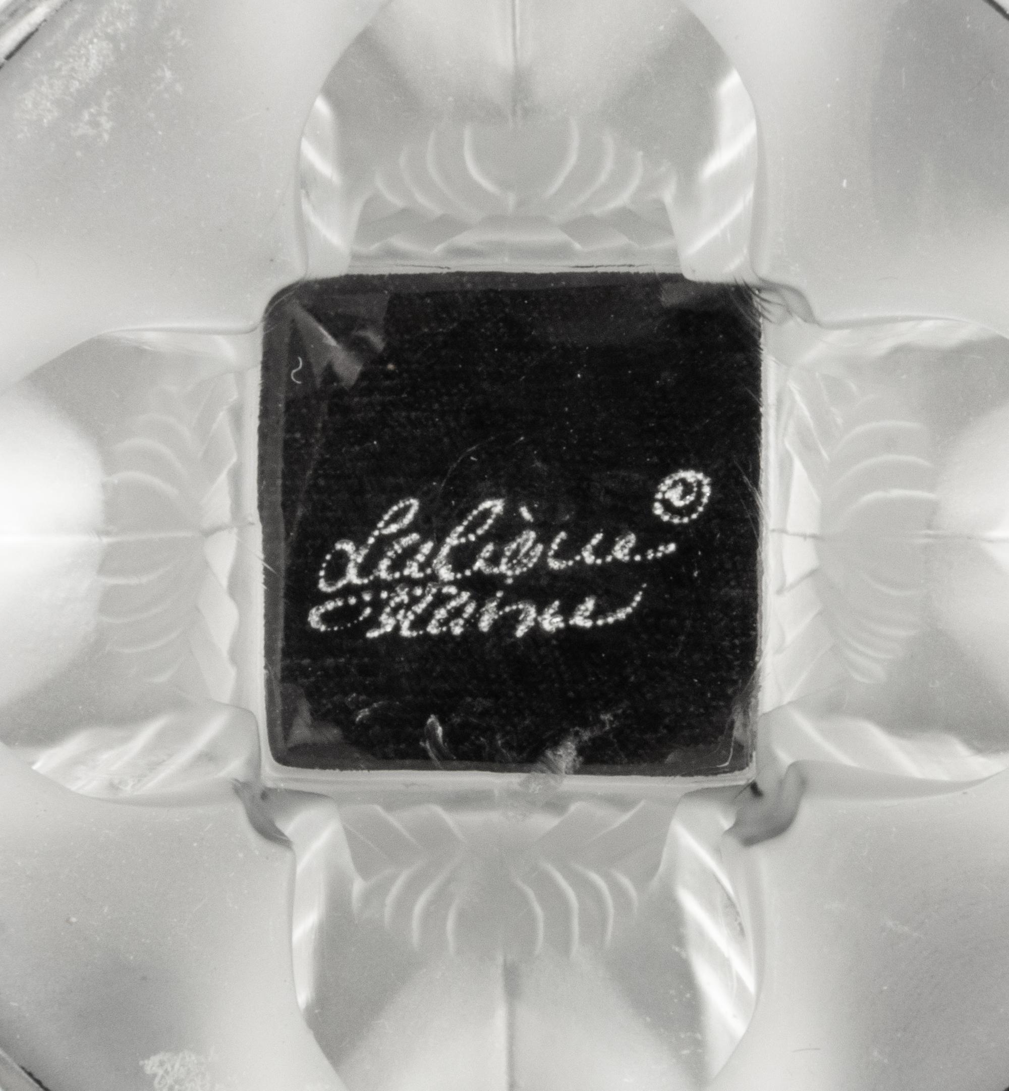 A Group of Five Lalique Table Articles