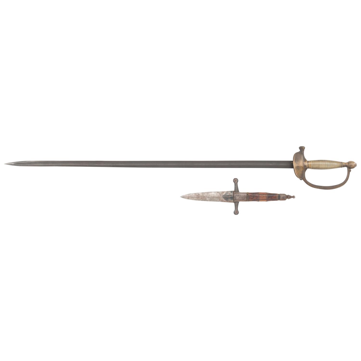 US Model 1840 NCO Sword by Horstmann, and Hand Made Dagger