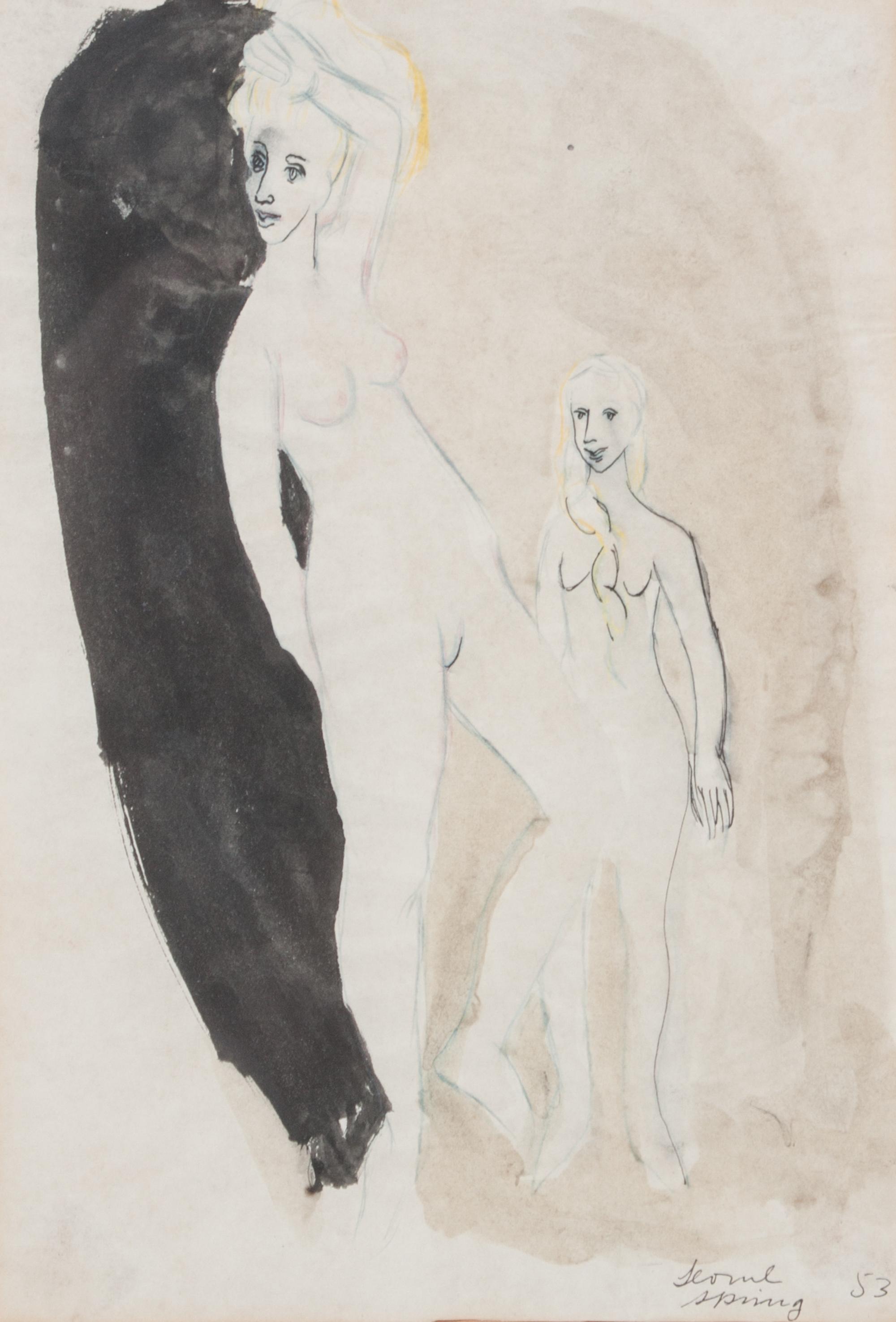 Leonel Gongora, (Colombian, 1932-1999), Seoul Spring, 1953