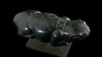 An Olmec Jade Reptile with Glyph