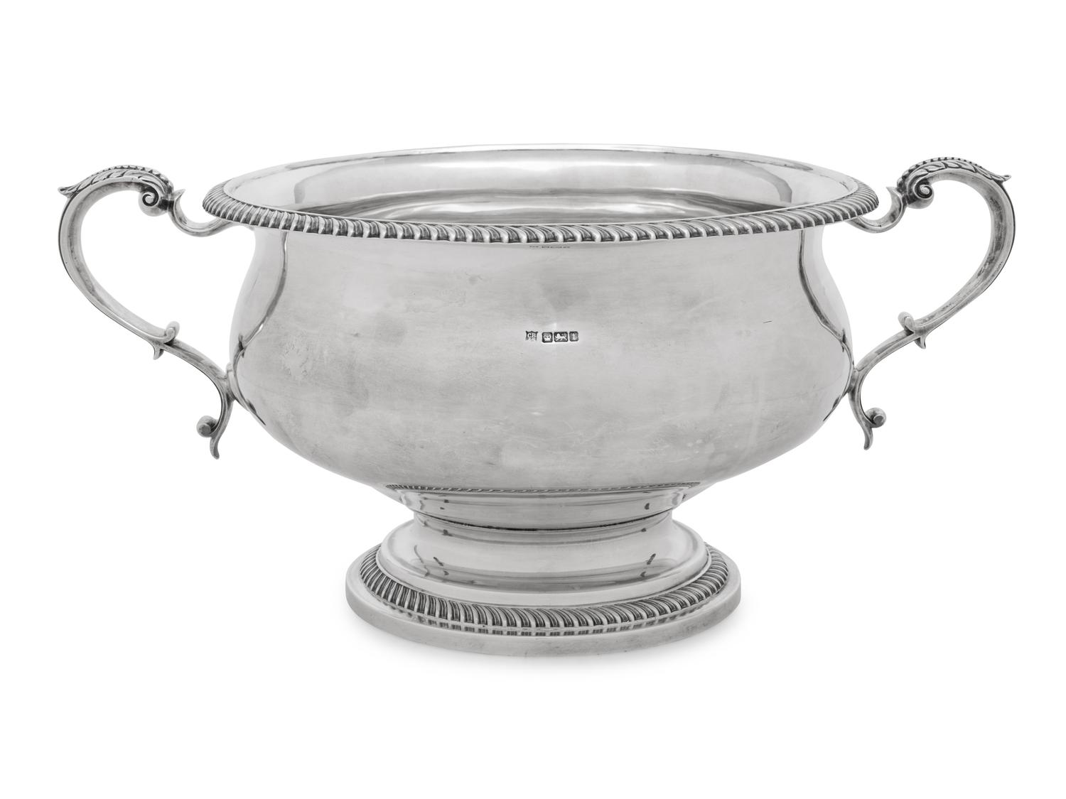 An English Silver Punch Bowl