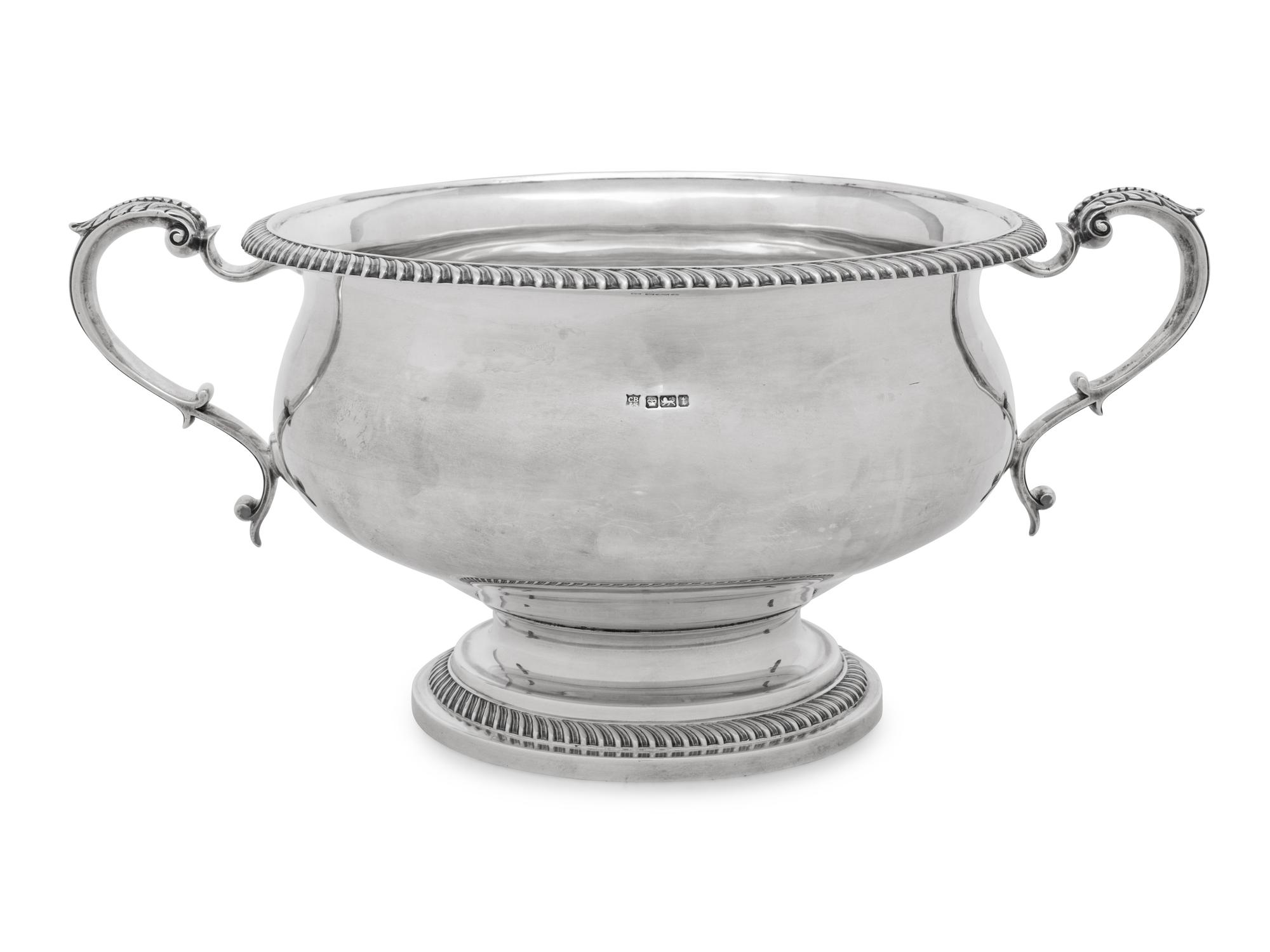 An English Silver Punch Bowl