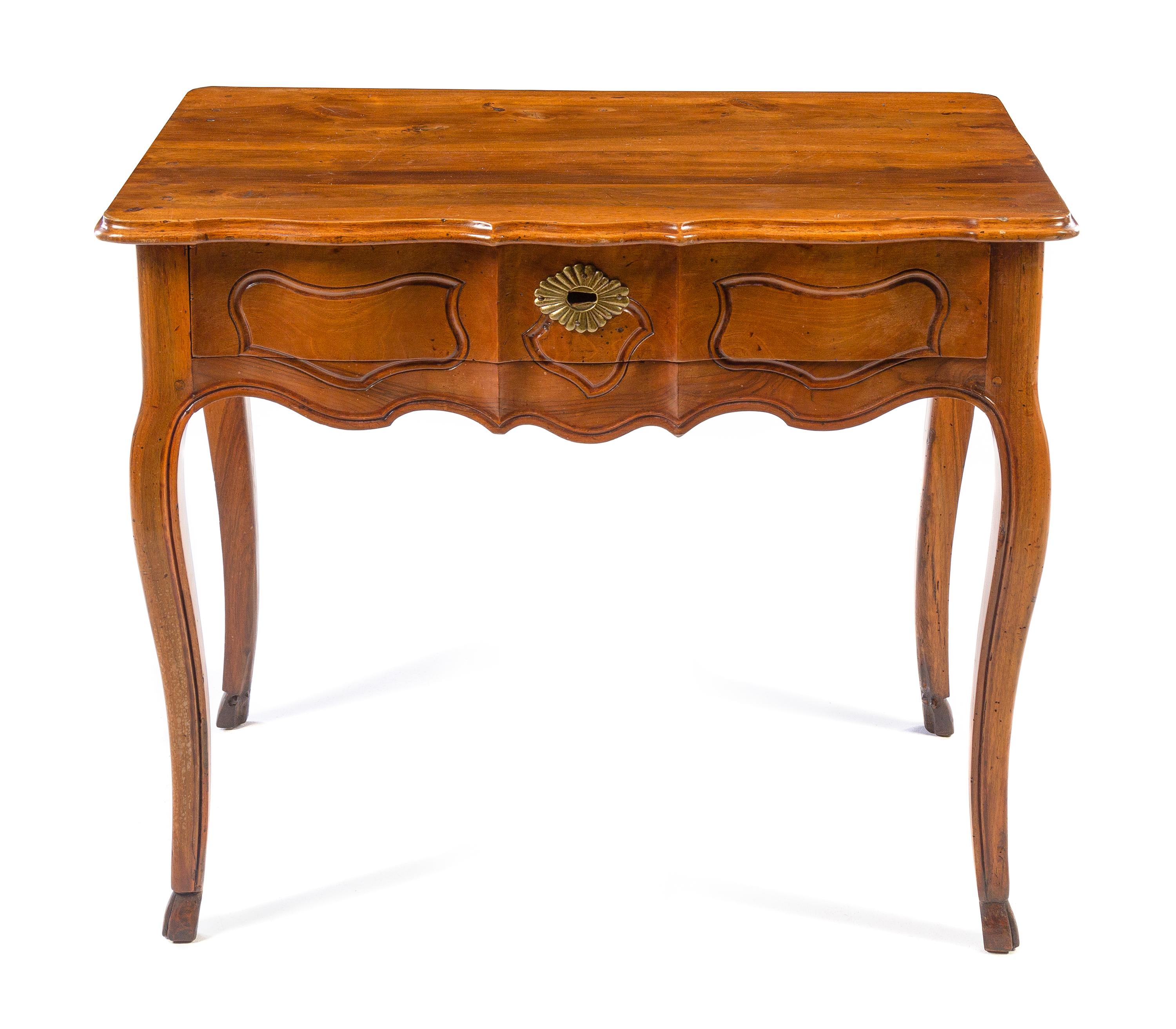 A French Provincial Walnut Side Table Height 29 x width 35 1/2 x depth 22 3/4 inches. — 18TH CENTURY AND LATER