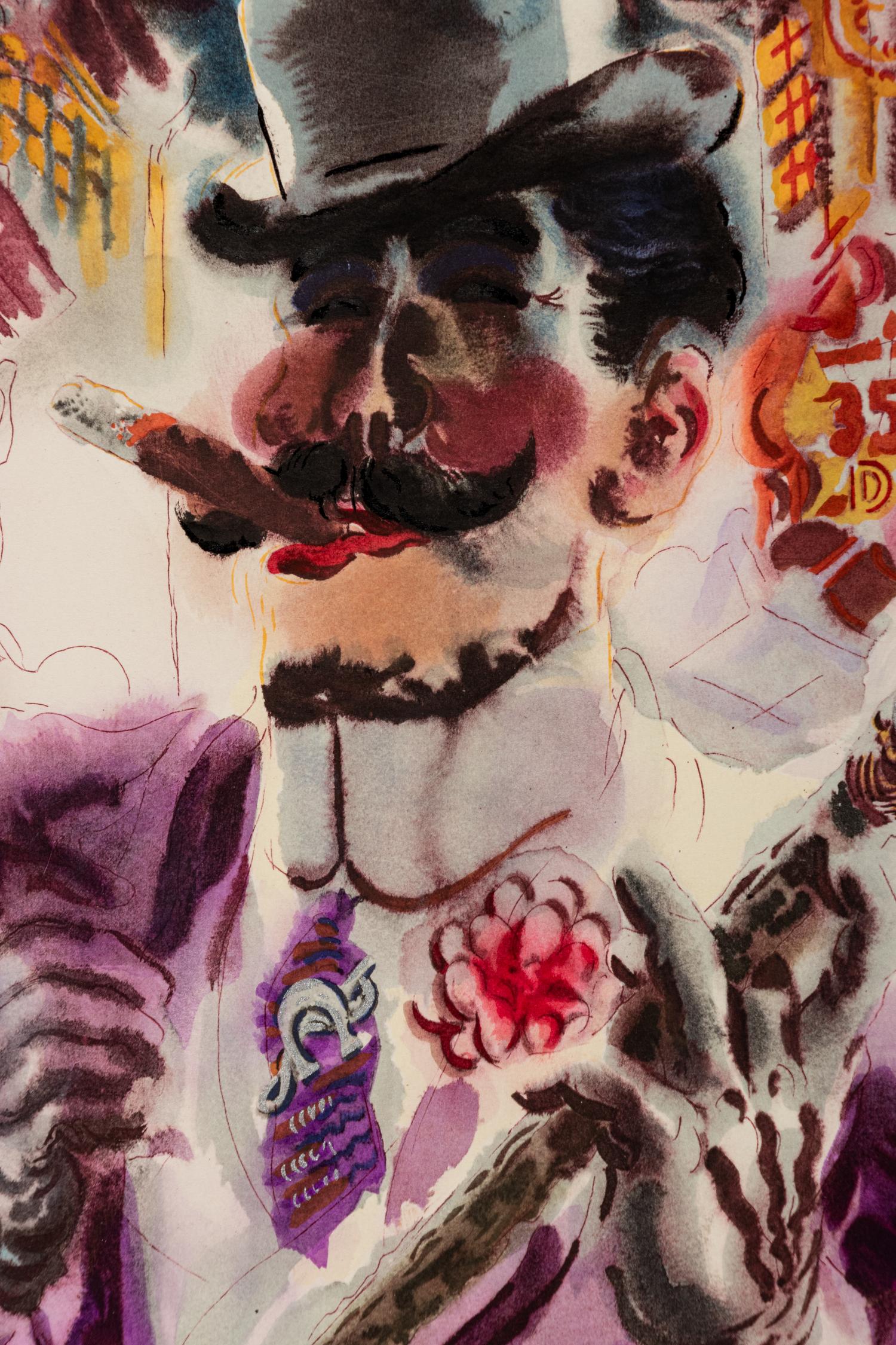 Bagdad-on-the-Subway: A Portfolio of Six Signed Water-Colors Depicting O'Henry's New York