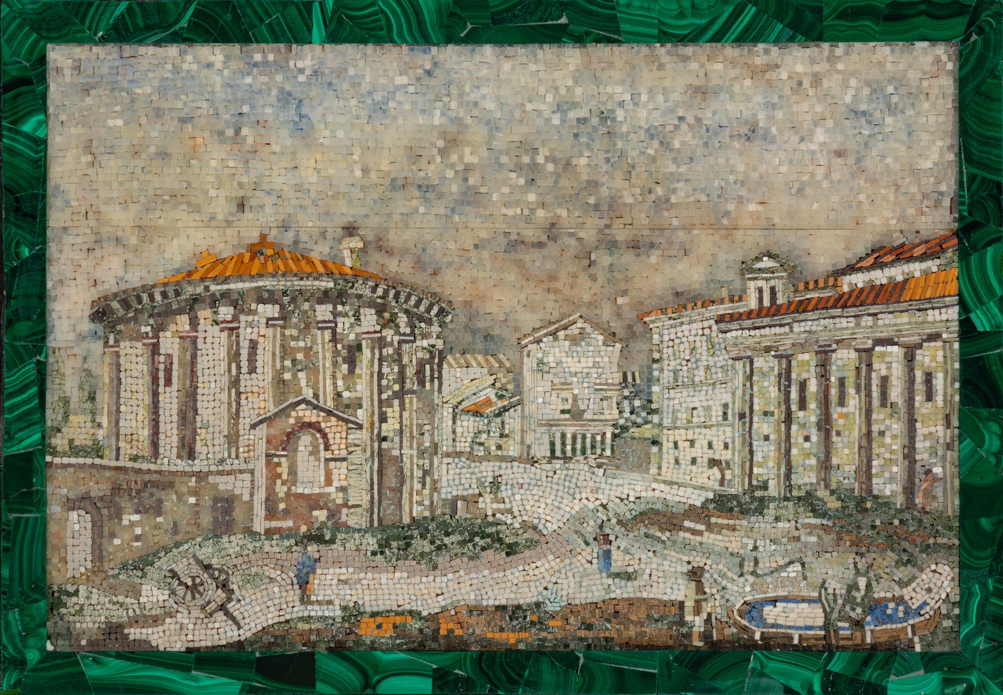 A Large Italian Micro-Mosaic Plaque