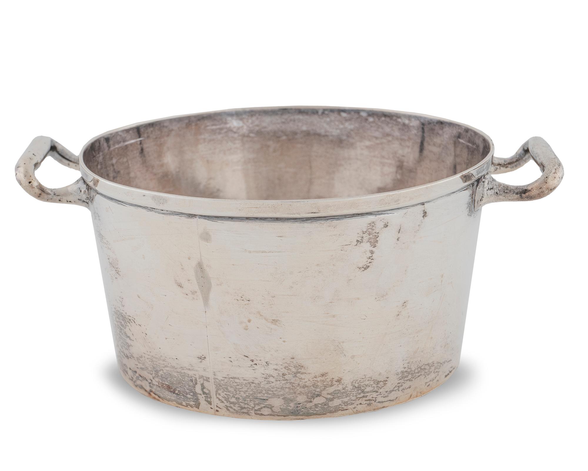 A Mexican Silver Butter Dish with Pierced Liner — By Maciel, 20th century