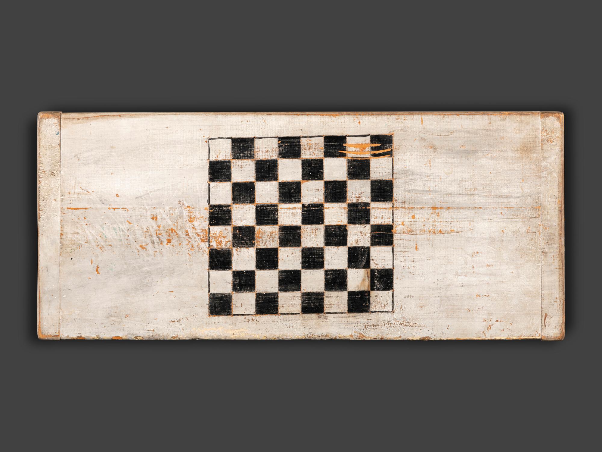 Four Decorated Wood Game Boards