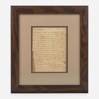 [Declaration of Independence] [Virginia] Braxton, Carter Autograph Letter, signed