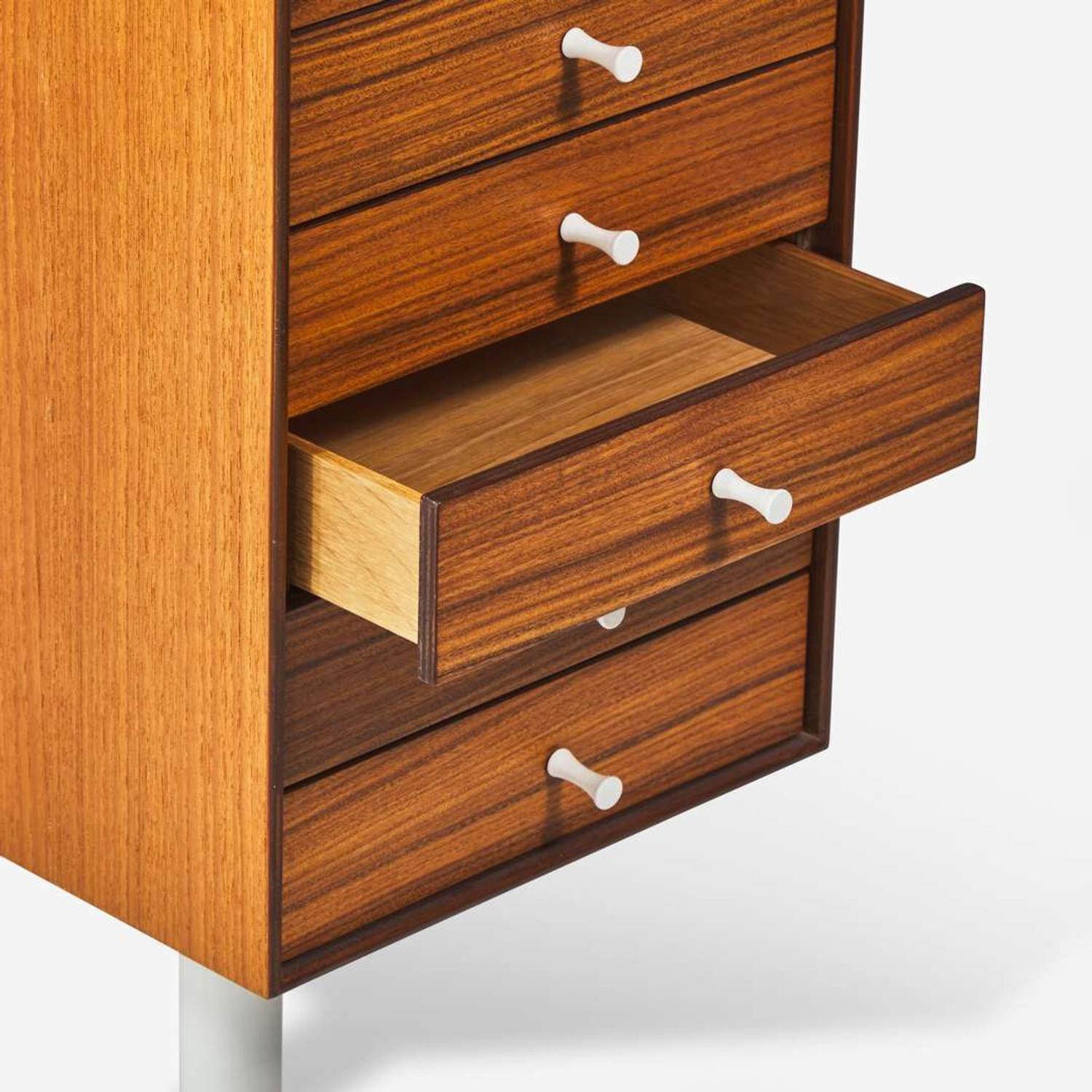 George Nelson (American, 1908-1986) Miniature Chest on Stand, No. 5217, Herman Miller, USA, designed 1952, the present lot 1950s