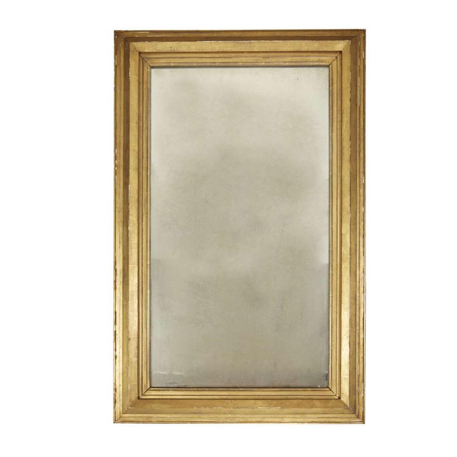 Pair of Classical giltwood pier or overmantel mirrors of Kentucky and Philadelphia interest Philadelphia, PA, circa 1830s
