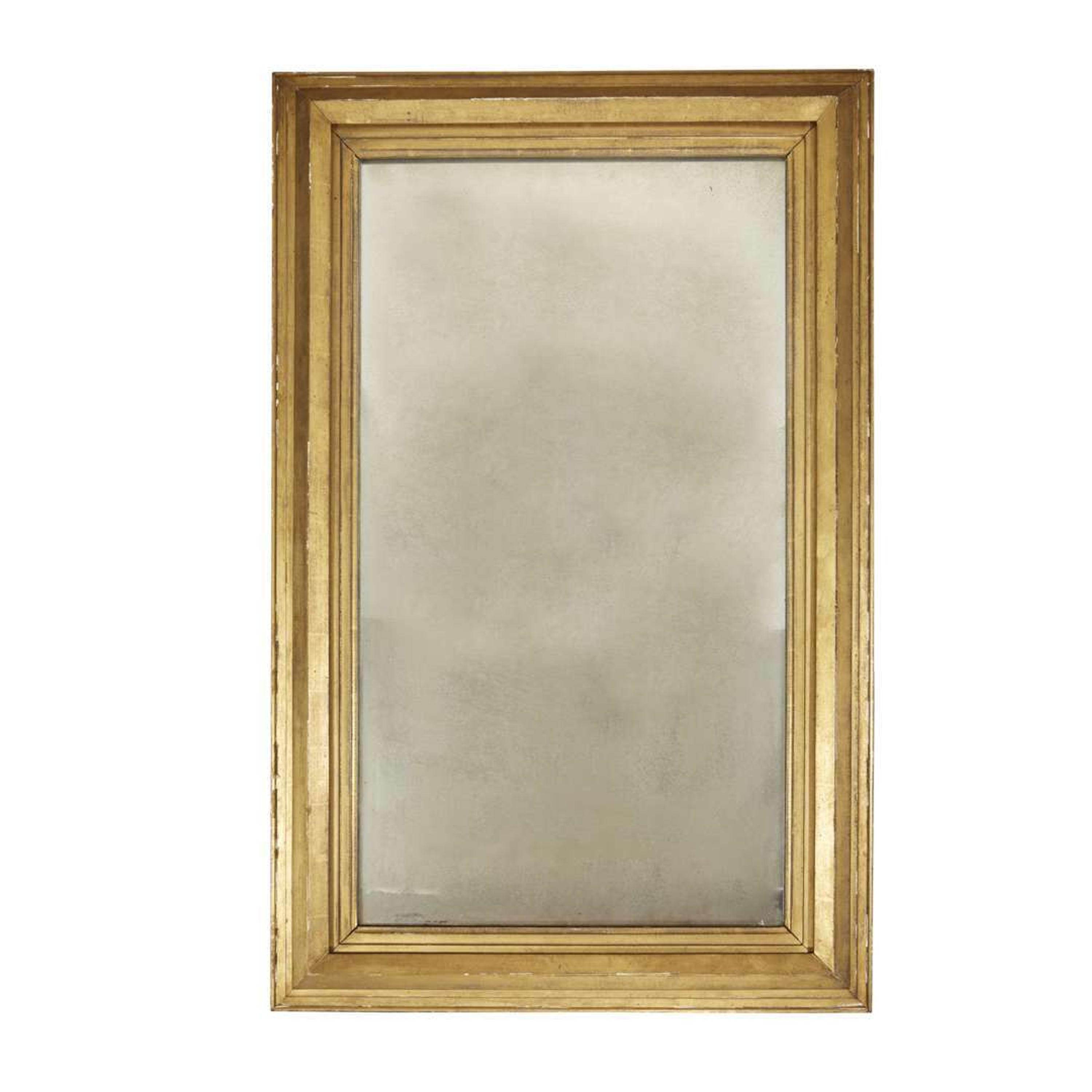 Pair of Classical giltwood pier or overmantel mirrors of Kentucky and Philadelphia interest Philadelphia, PA, circa 1830s