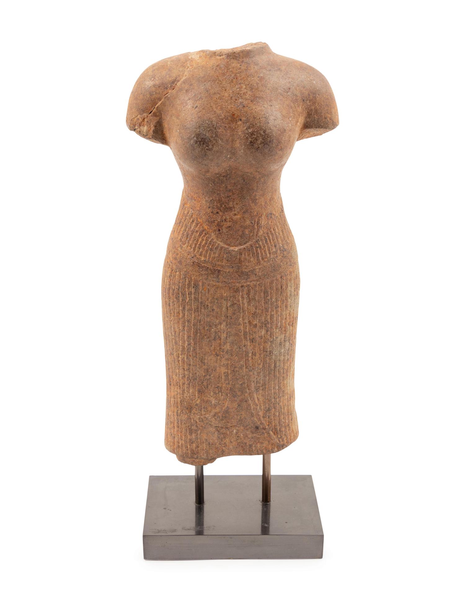 A Cambodian Stone Torso