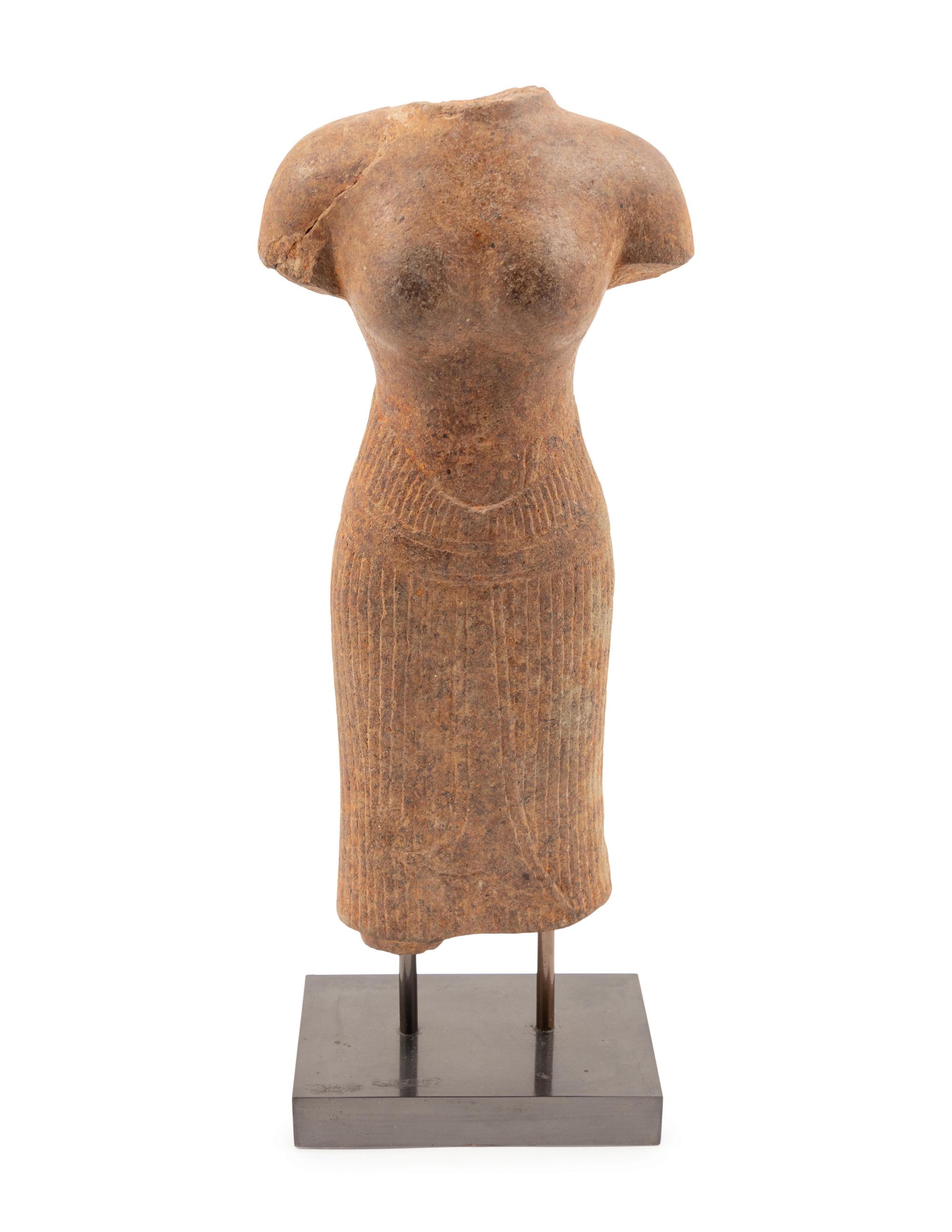 A Cambodian Stone Torso