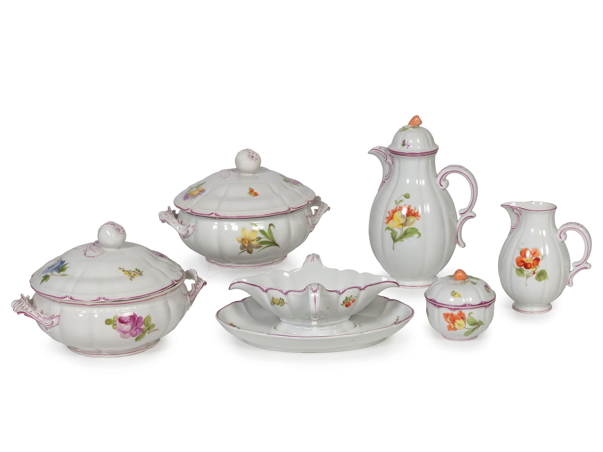 A Nymphenburg Porcelain Dinner Service