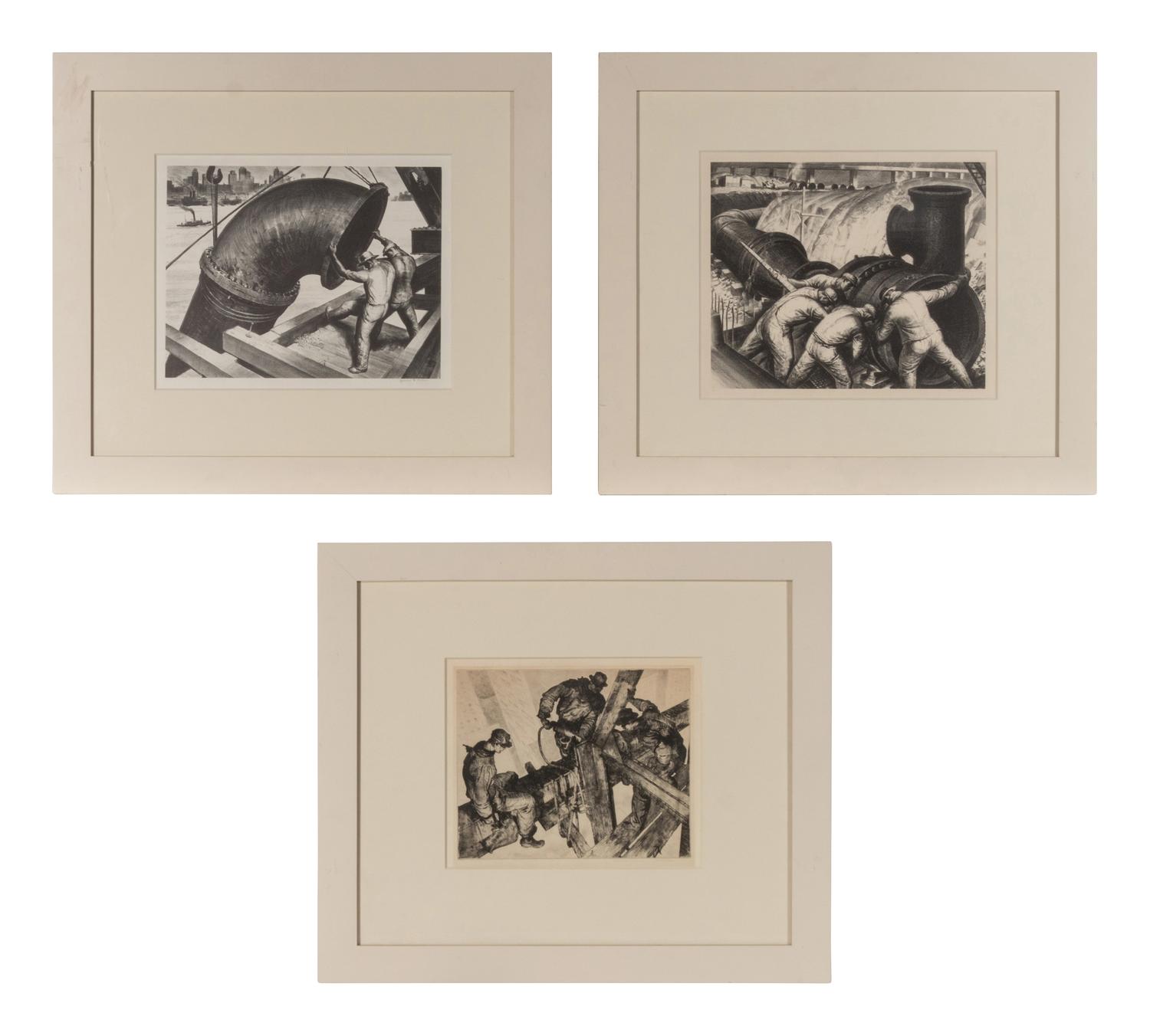 The Builders, Big Bend, and Pipe and Brawn (three works), 1932-38