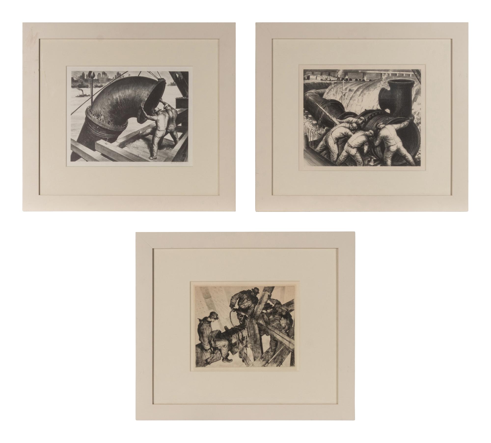 The Builders, Big Bend, and Pipe and Brawn (three works), 1932-38