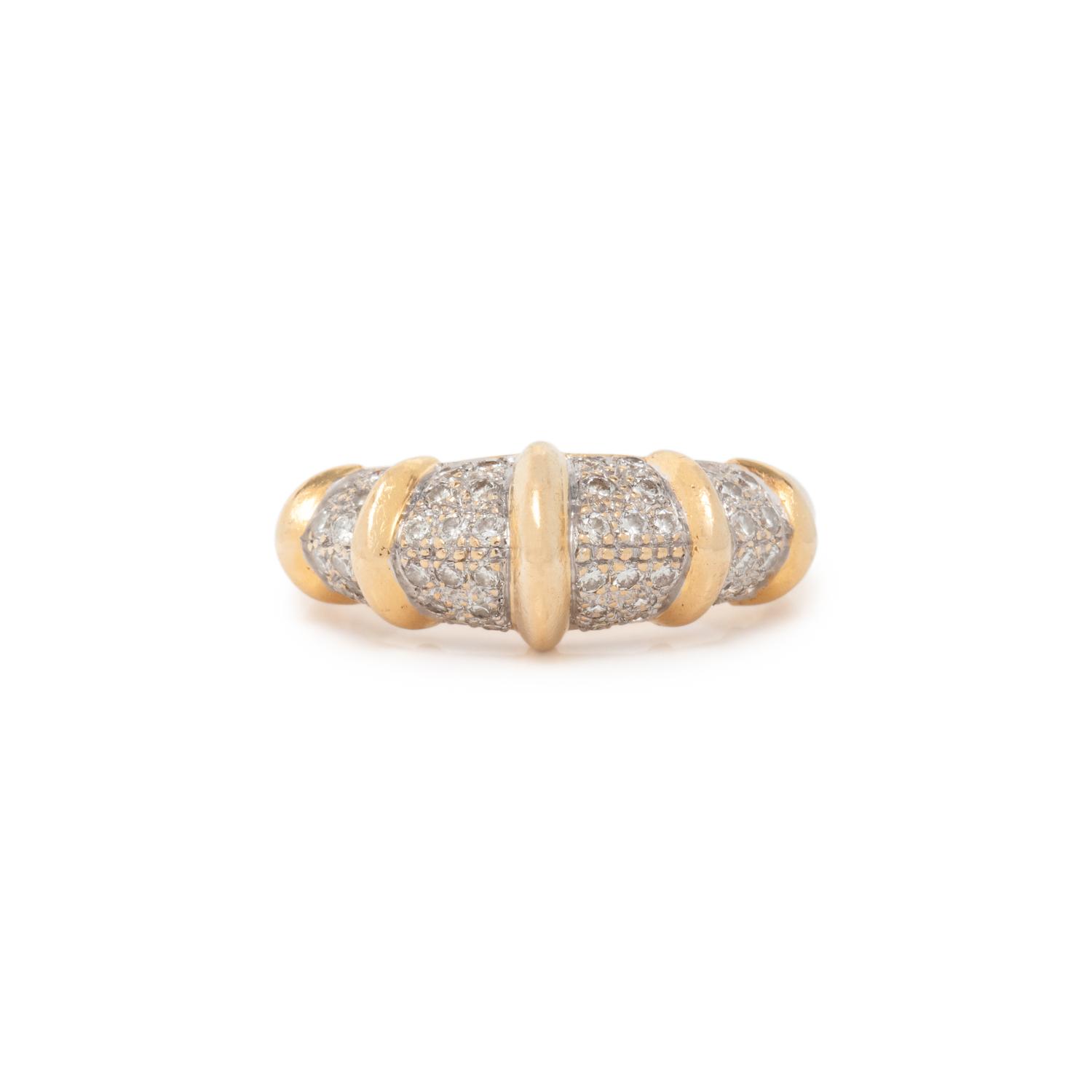 BICOLOR GOLD AND DIAMOND RING