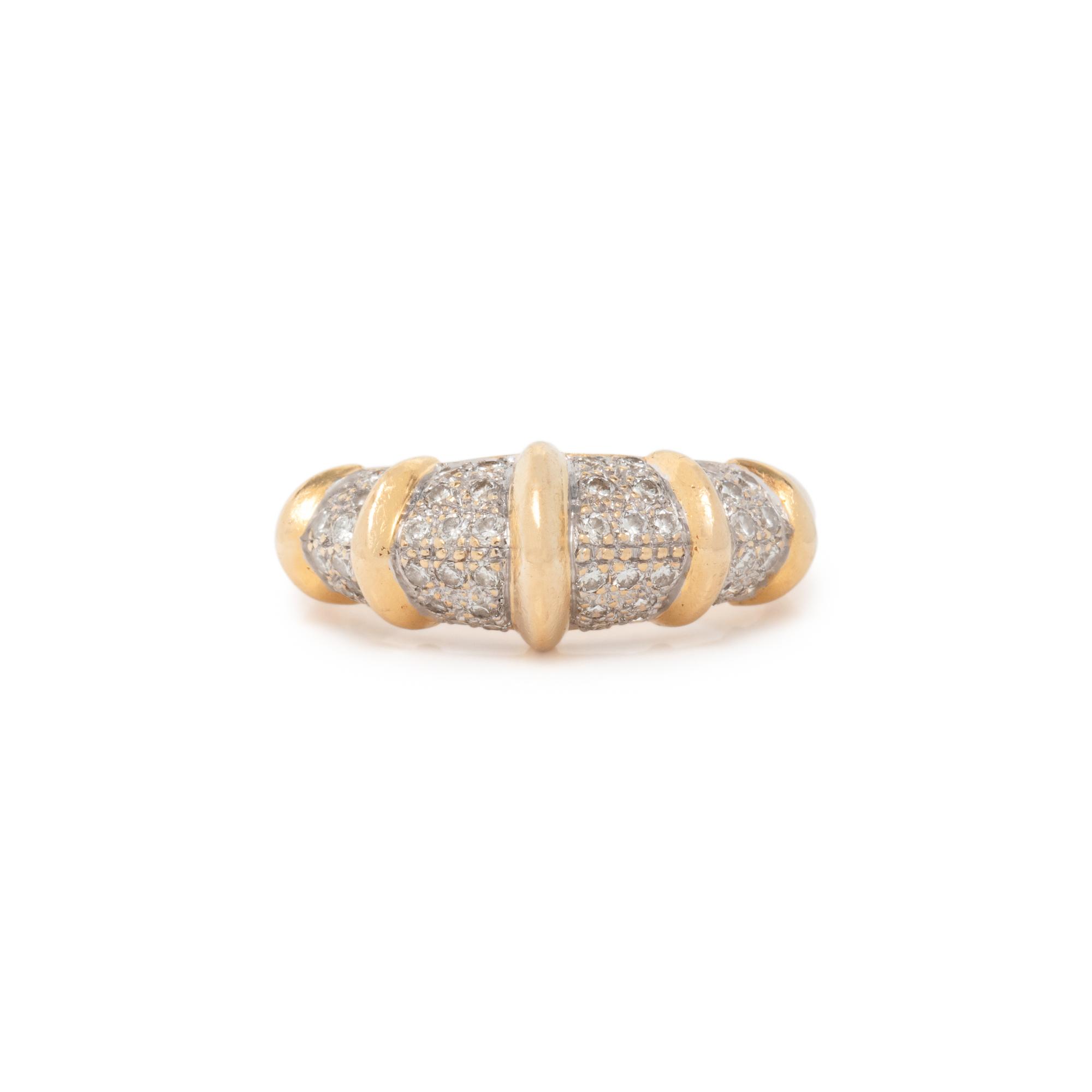 BICOLOR GOLD AND DIAMOND RING
