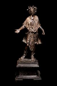 A Roman Gilt Bronze Lar