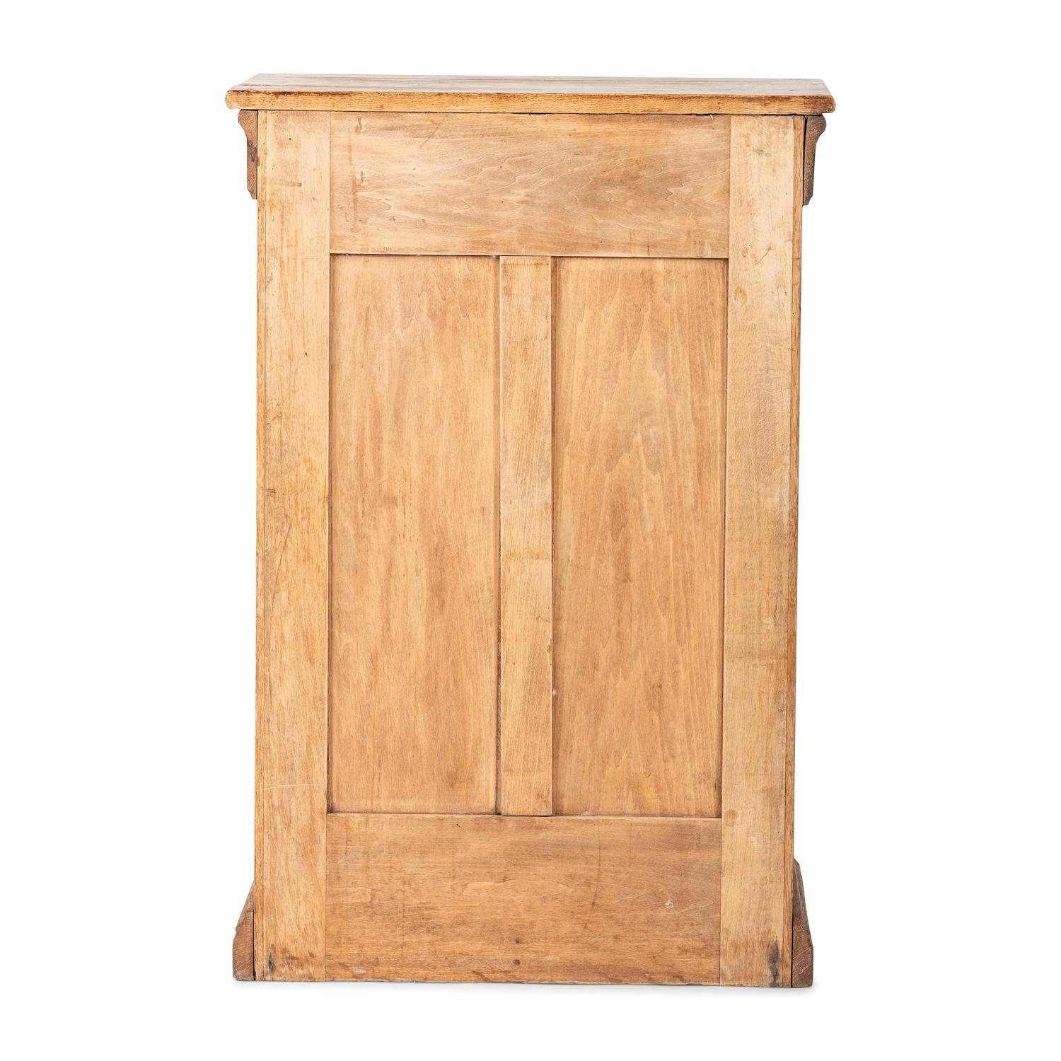 A Richardson's Silk Company Oak Spool Cabinet