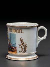 A Plumber's Porcelain Occupational Shaving Mug