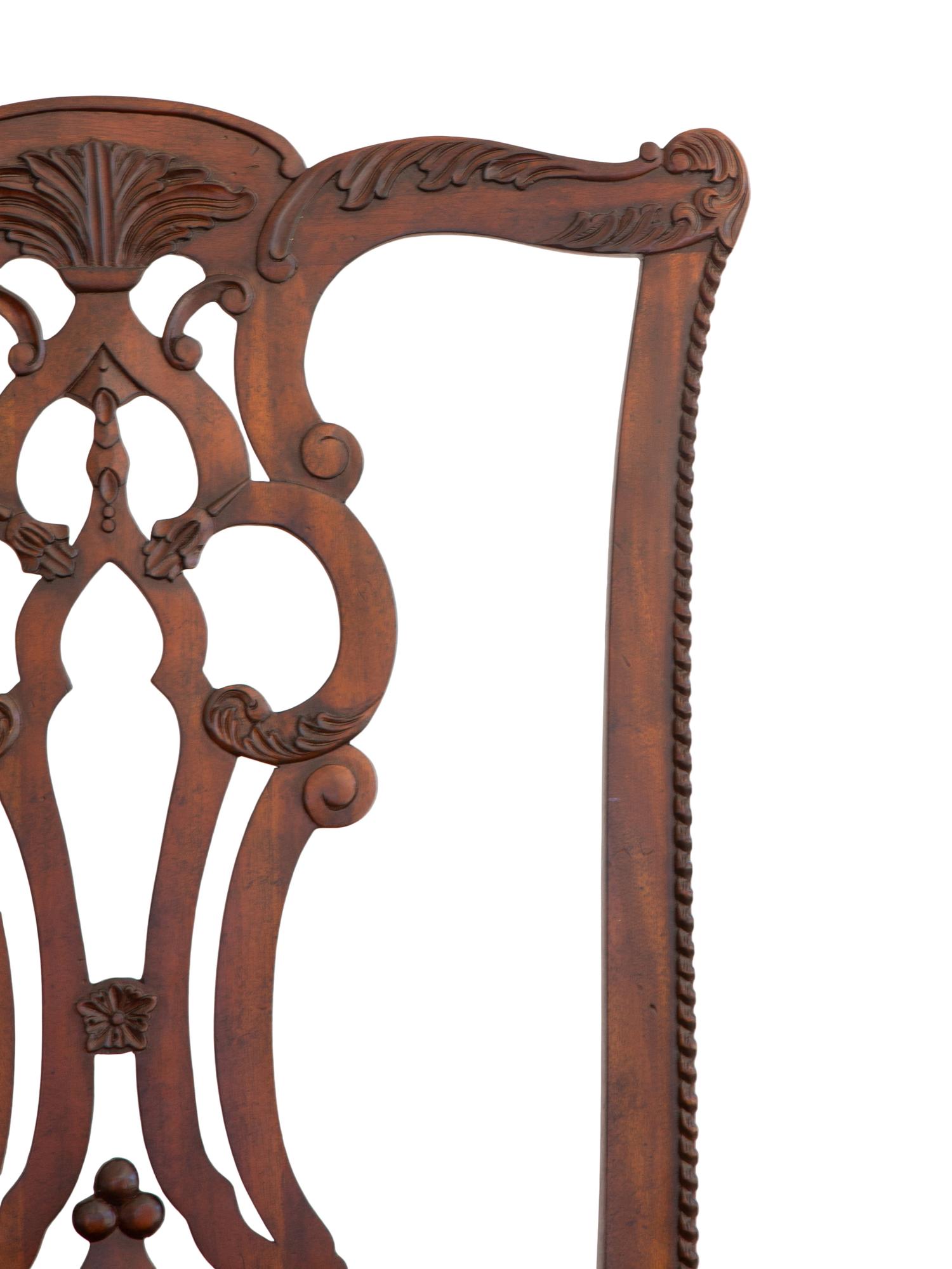 A Set of Twelve George III Style Mahogany Dining Chairs