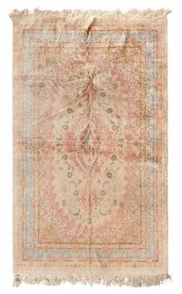 A Qom Silk Rug
