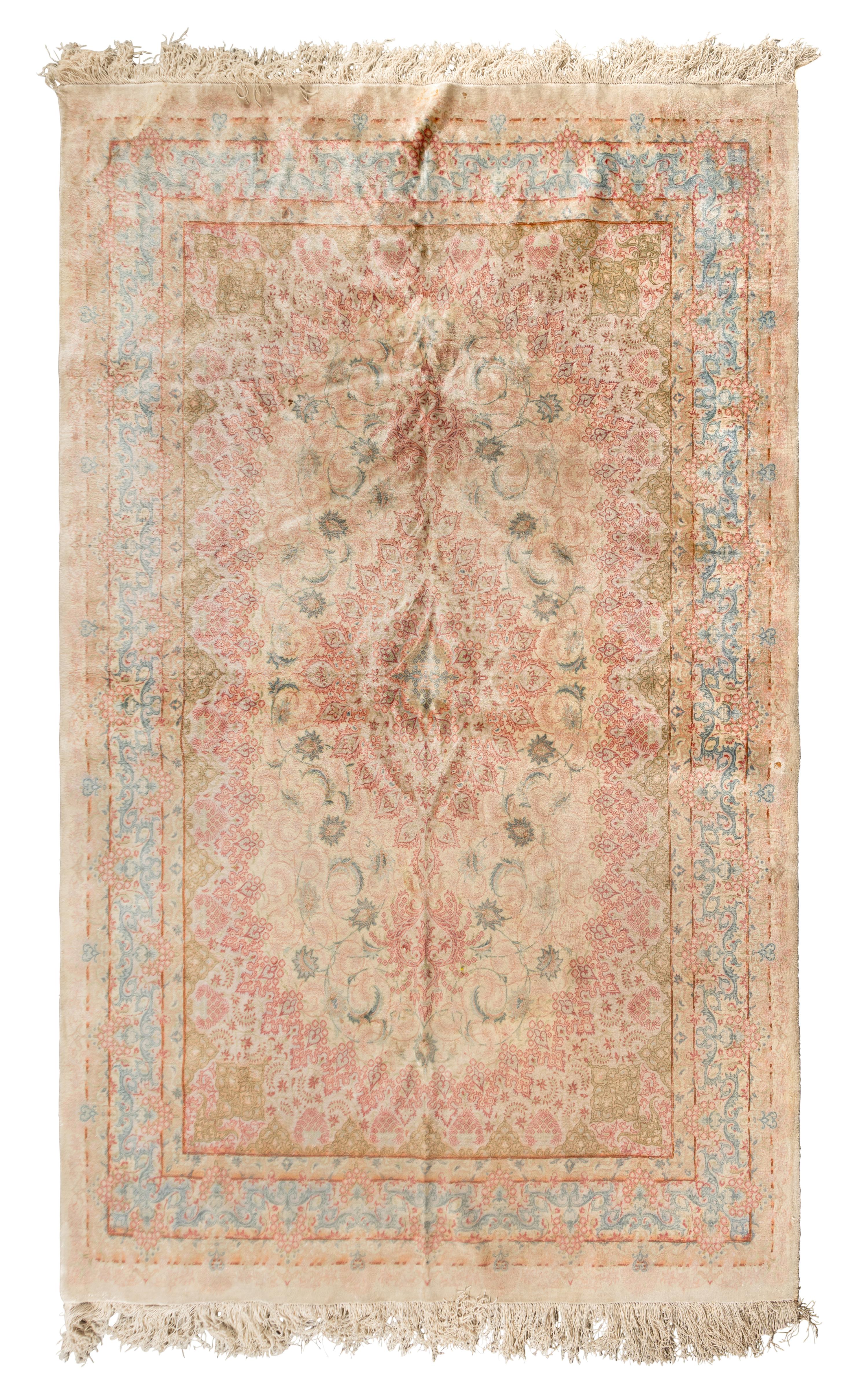 A Qom Silk Rug