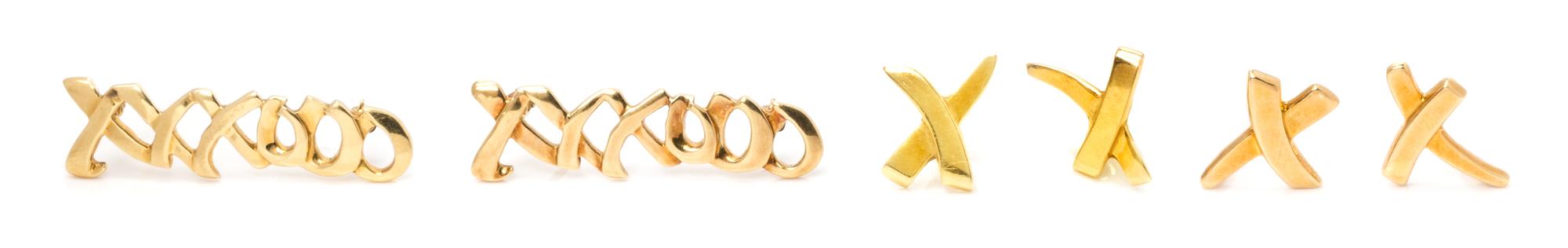 A Collection of 18 Karat Yellow Gold "Hugs and Kisses", Paloma Picasso for Tiffany & Co., 11.90 dwts.