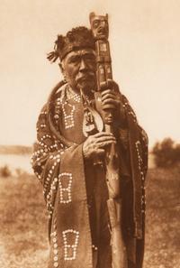 Hamasaka in Tlu'wulahu Costume with Speaker's Staff - Qagyuhl