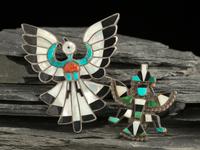 Zuni Inlay Pins / Brooches