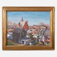 Eleanor J. Barba (American, 1893-1966) View of Allentown