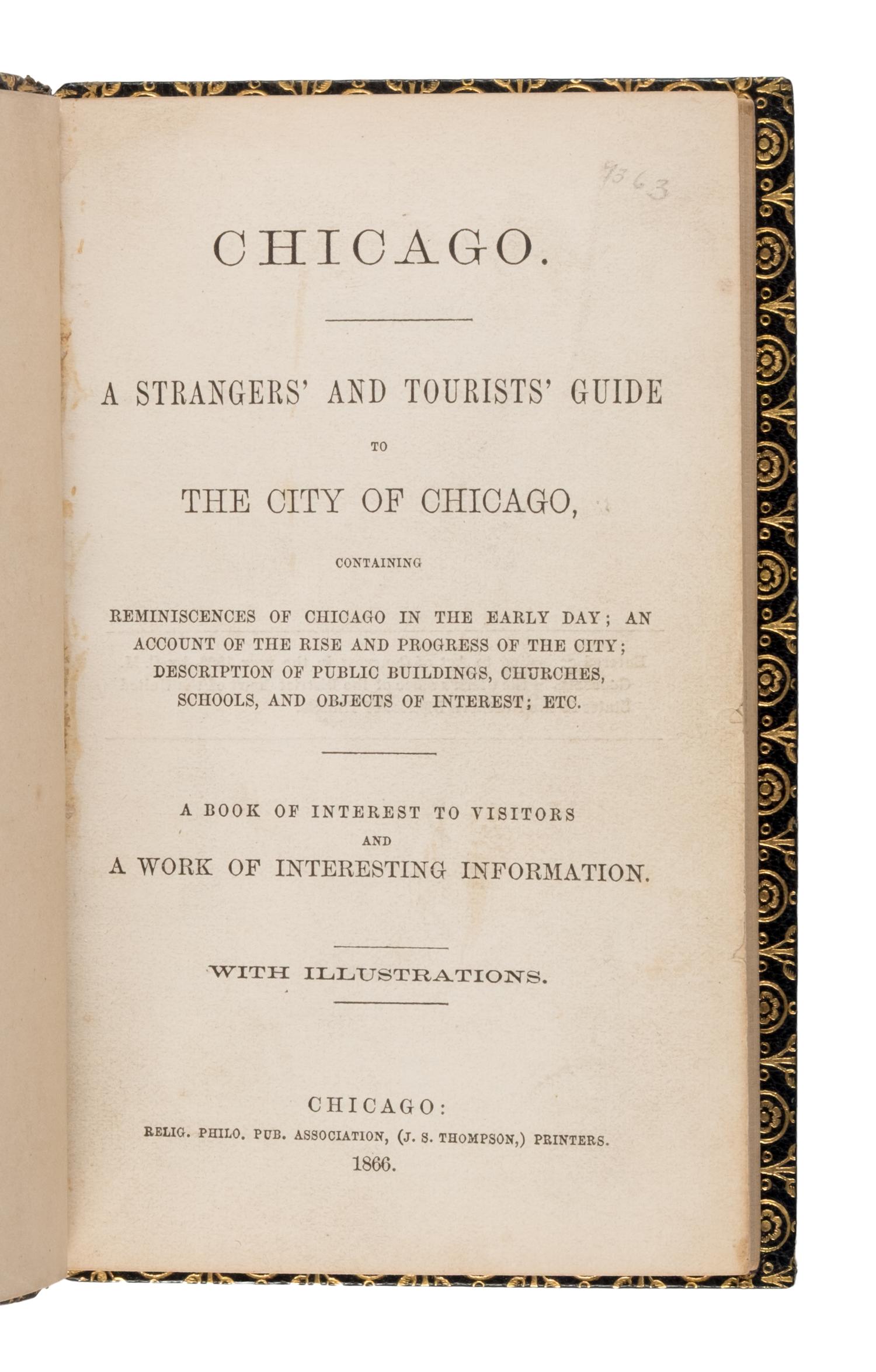 [Chicago Fire]. A group of 27 works about Chicago and the Fire, including: