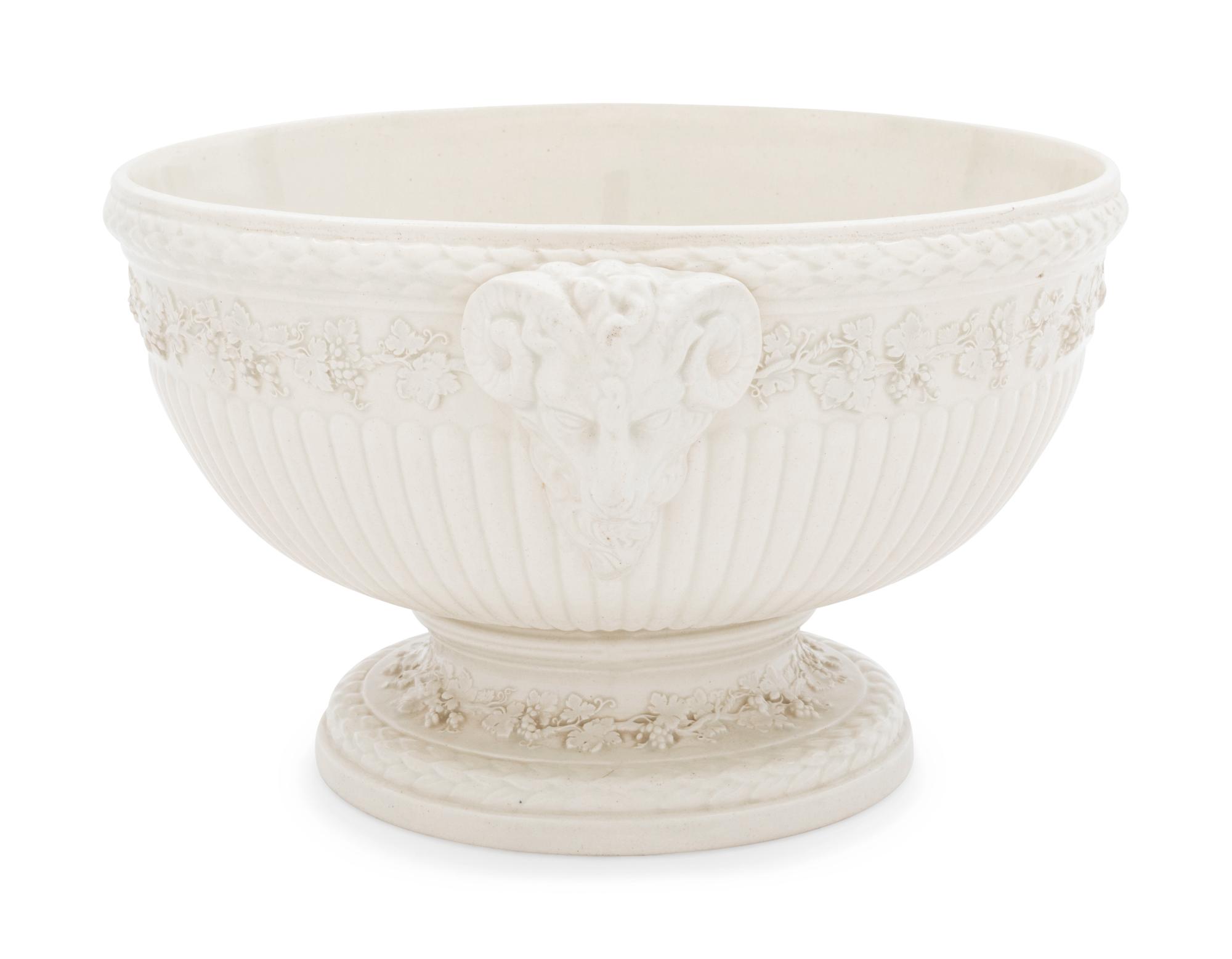 A Wedgwood Bisque Pottery Three-Piece Garniture